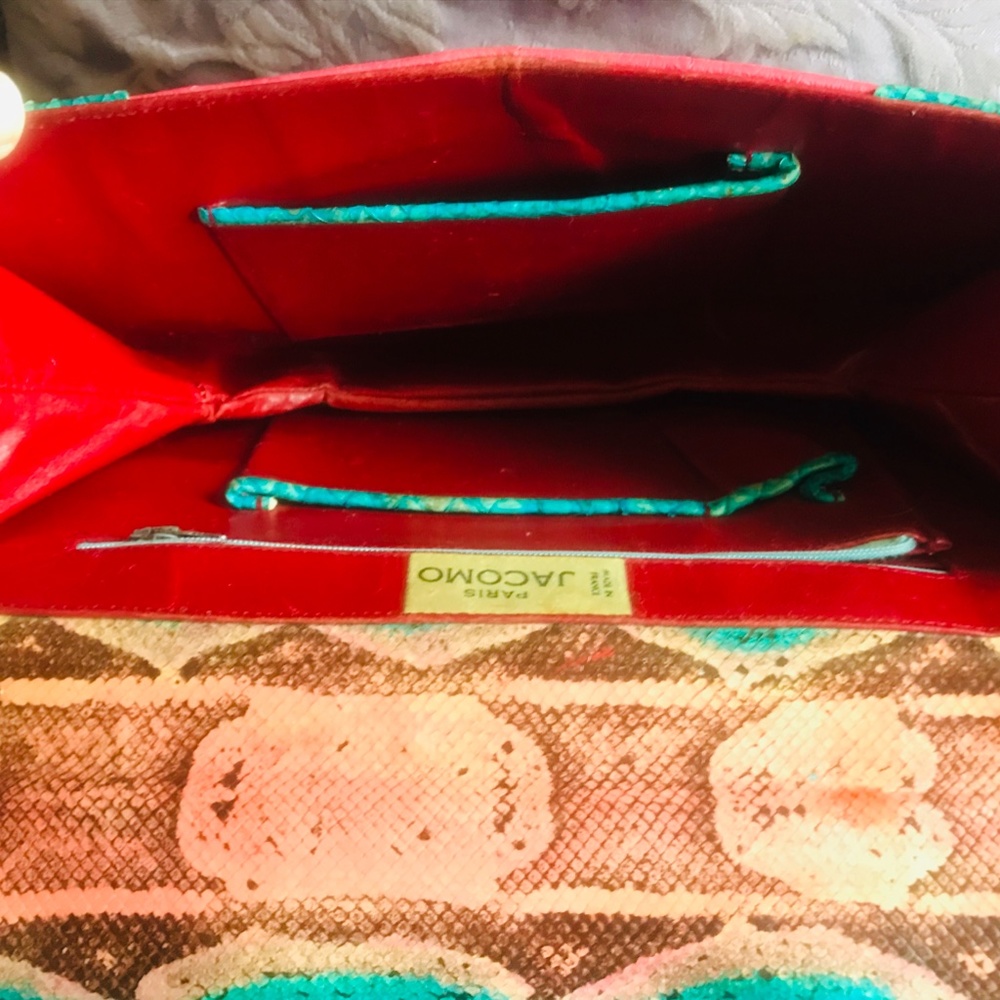 Sexy Vintage Jacomo Exotic-Mix Skin Handbag - Picture 10 of 14
